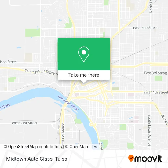 Midtown Auto Glass map
