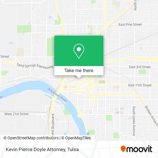 Kevin Pierce Doyle Attorney map
