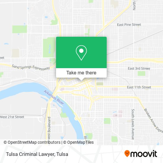 Tulsa Criminal Lawyer map