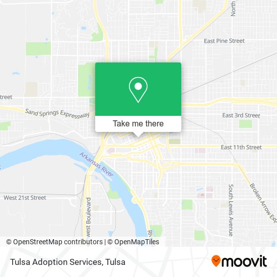 Tulsa Adoption Services map