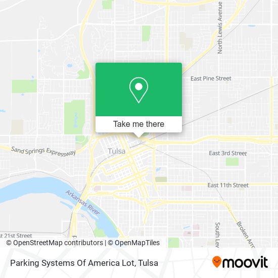 Mapa de Parking Systems Of America Lot