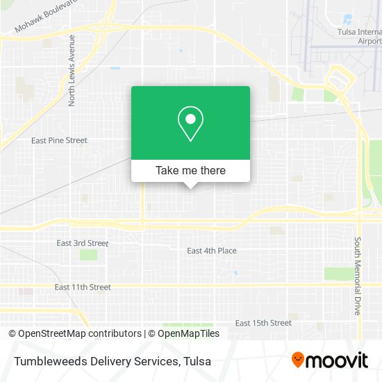 Tumbleweeds Delivery Services map