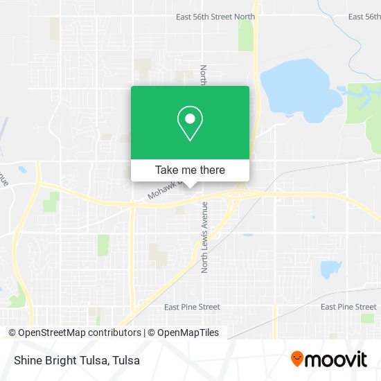 Shine Bright Tulsa map