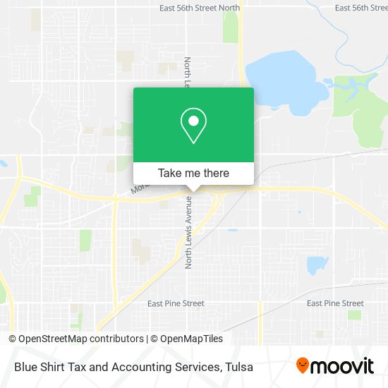 Mapa de Blue Shirt Tax and Accounting Services