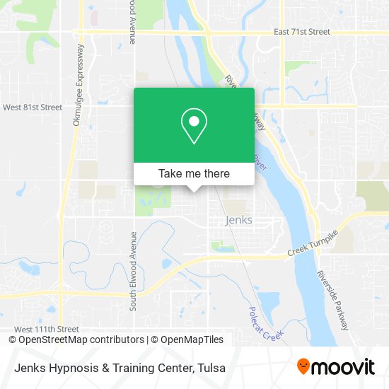 Jenks Hypnosis & Training Center map