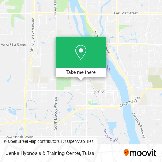 Jenks Hypnosis & Training Center map