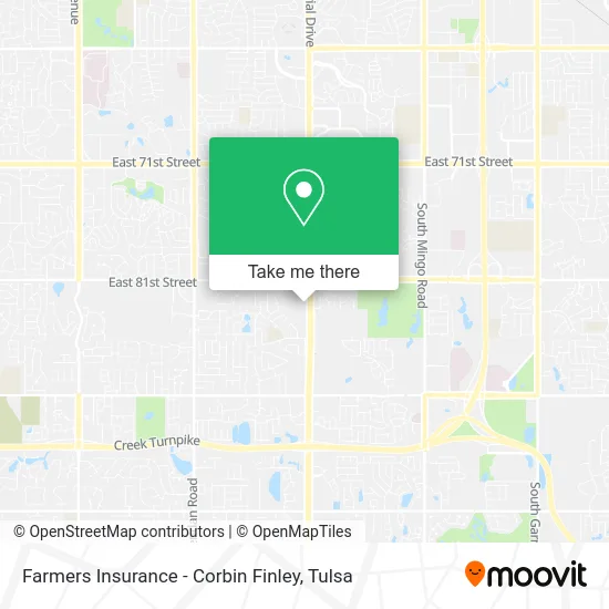 Farmers Insurance - Corbin Finley map