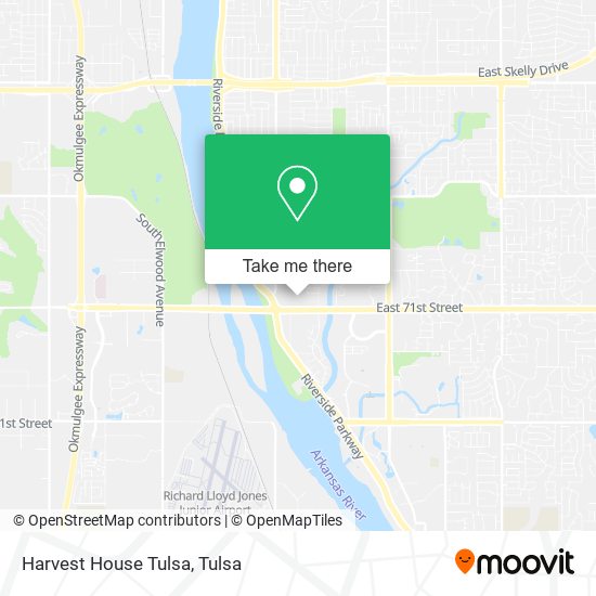 Harvest House Tulsa map