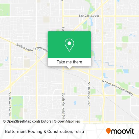 Mapa de Betterment Roofing & Construction