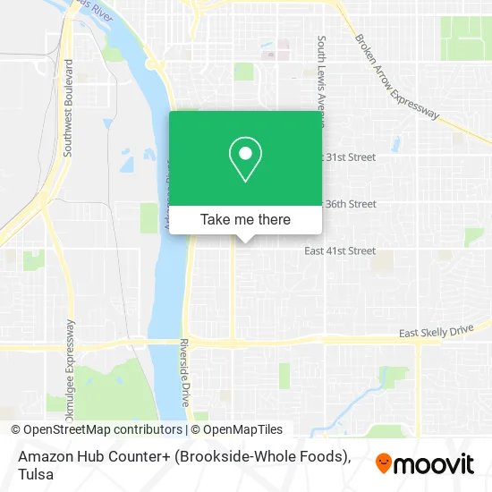 Amazon Hub Counter+ (Brookside-Whole Foods) map