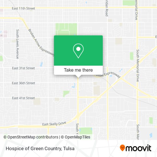 Hospice of Green Country map