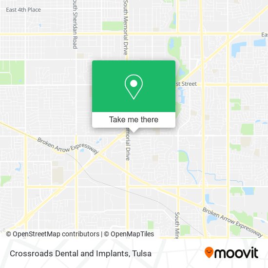 Crossroads Dental and Implants map