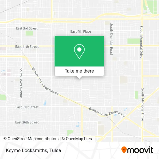 Keyme Locksmiths map