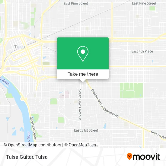 Tulsa Guitar map