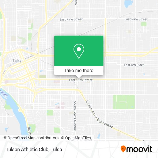 Tulsan Athletic Club map