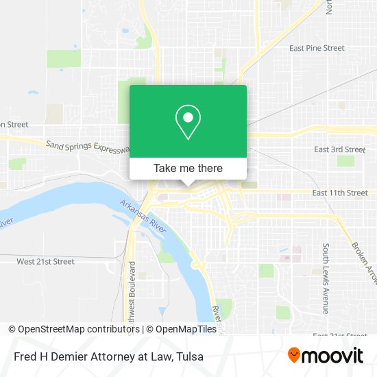 Fred H Demier Attorney at Law map