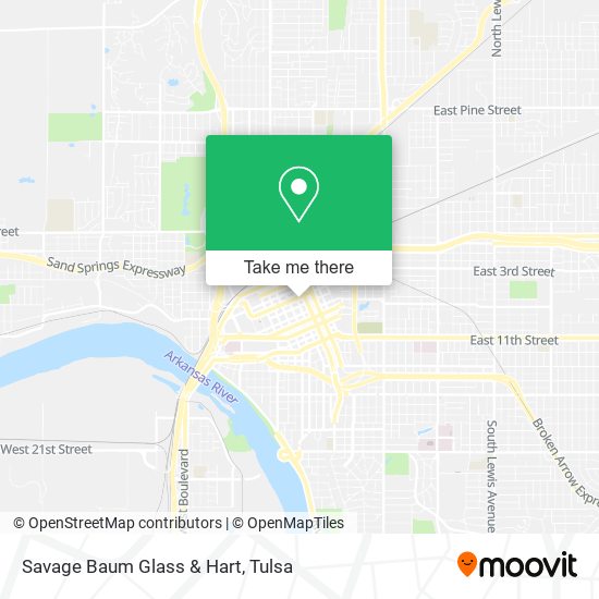 Savage Baum Glass & Hart map