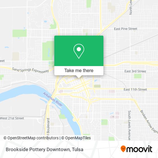 Mapa de Brookside Pottery Downtown