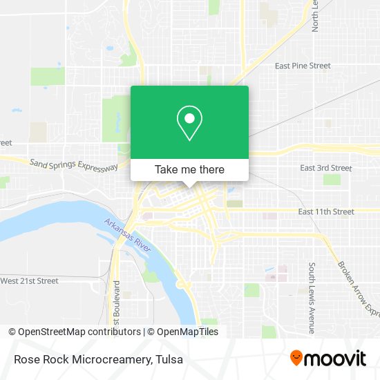Rose Rock Microcreamery map