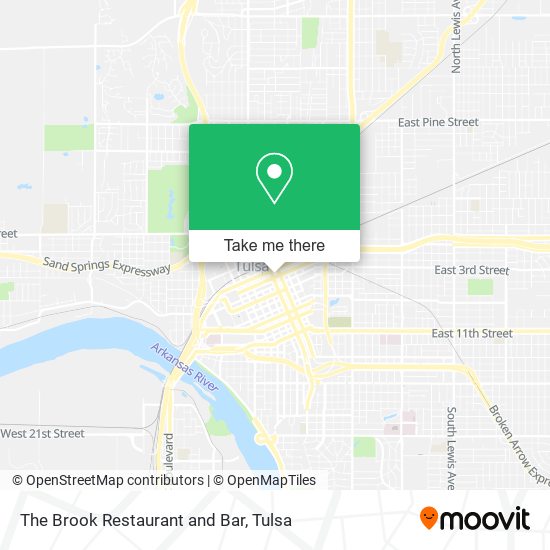 The Brook Restaurant and Bar map