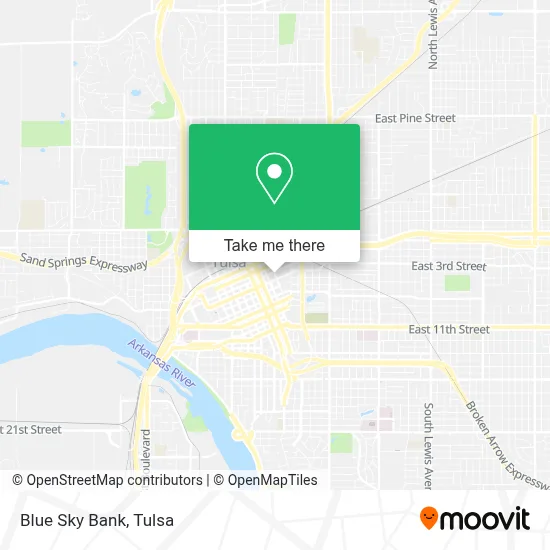 Blue Sky Bank map