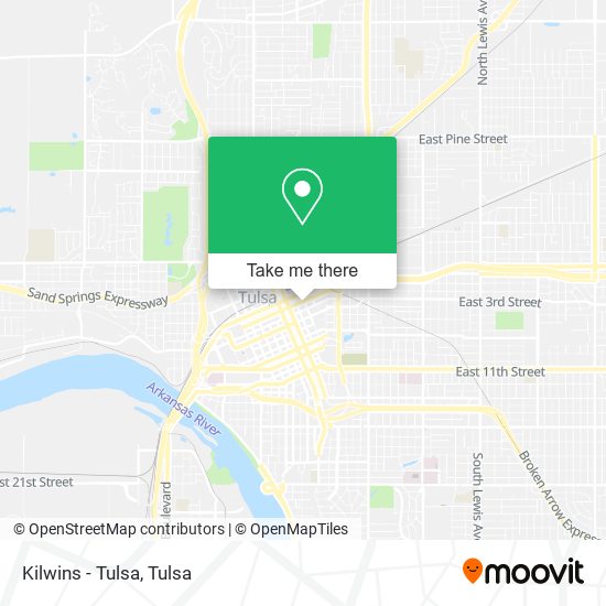 Kilwins - Tulsa map