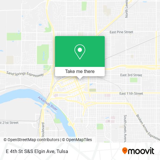 E 4th St S&S Elgin Ave map