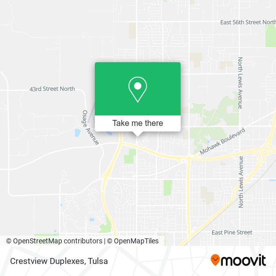 Mapa de Crestview Duplexes
