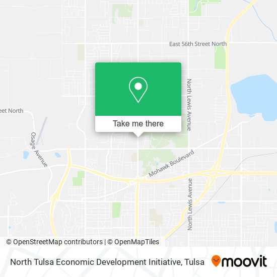 Mapa de North Tulsa Economic Development Initiative
