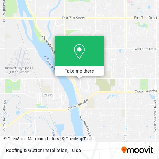 Roofing & Gutter Installation map