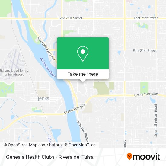 Mapa de Genesis Health Clubs - Riverside