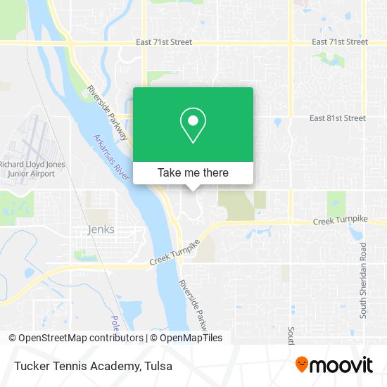 Tucker Tennis Academy map