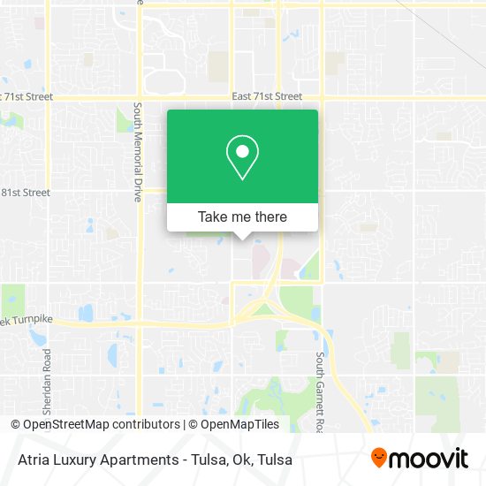 Atria Luxury Apartments - Tulsa, Ok map