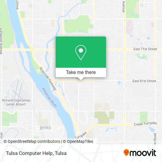 Tulsa Computer Help map