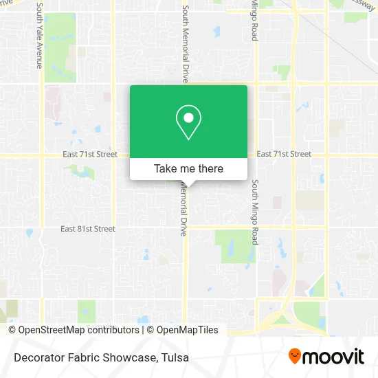 Decorator Fabric Showcase map