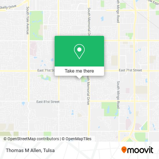 Mapa de Thomas M Allen