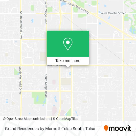 Grand Residences by Marriott-Tulsa South map