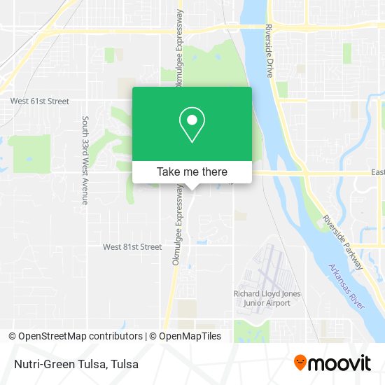 Nutri-Green Tulsa map