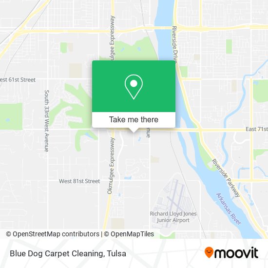 Blue Dog Carpet Cleaning map