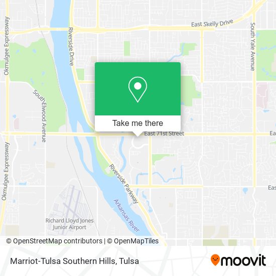 Mapa de Marriot-Tulsa Southern Hills