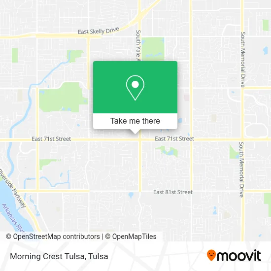 Morning Crest Tulsa map