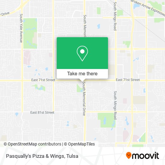 Mapa de Pasqually's Pizza & Wings