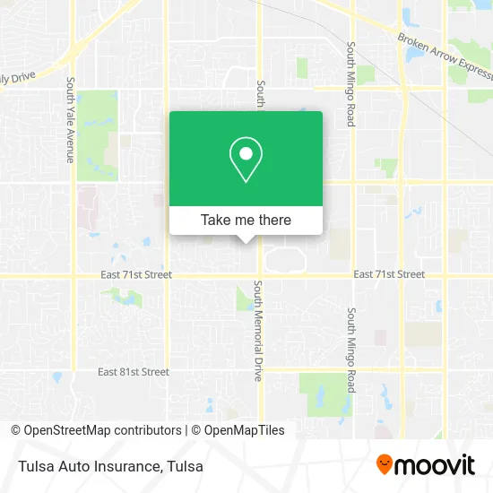 Tulsa Auto Insurance map