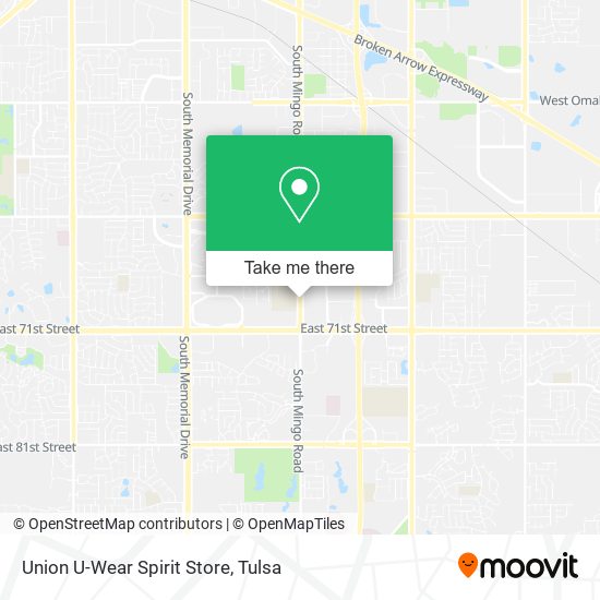 Mapa de Union U-Wear Spirit Store