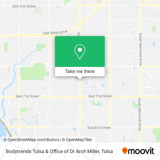 Mapa de Bodytrends Tulsa & Office of Dr Arch Miller