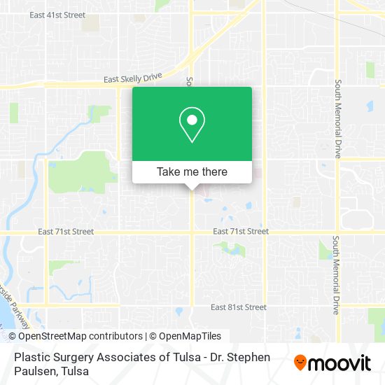 Plastic Surgery Associates of Tulsa - Dr. Stephen Paulsen map