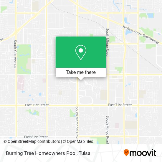 Burning Tree Homeowners Pool map