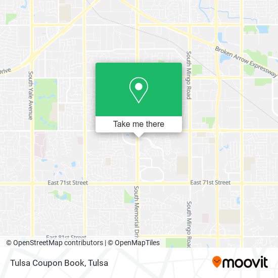 Mapa de Tulsa Coupon Book