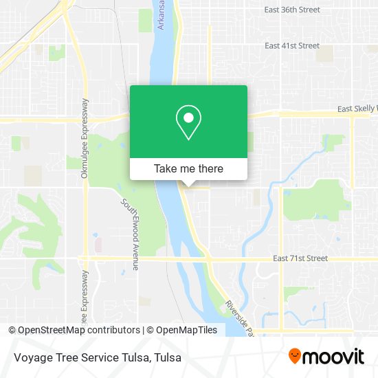 Mapa de Voyage Tree Service Tulsa