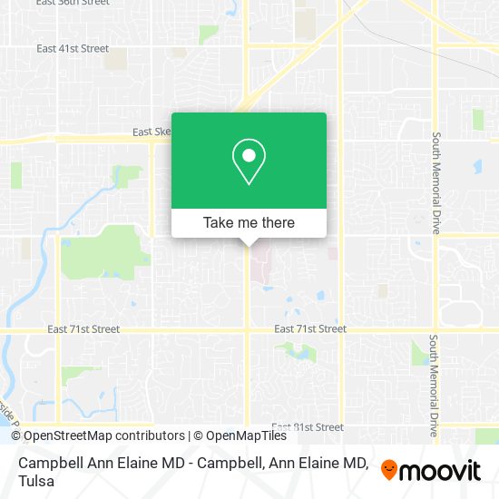 Mapa de Campbell Ann Elaine MD - Campbell, Ann Elaine MD